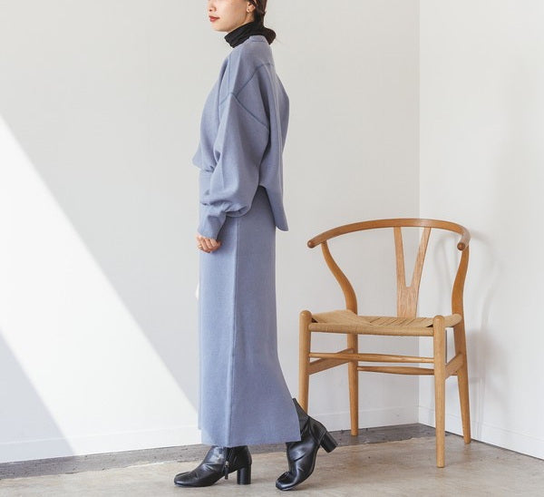 スウェットライク ニットタイトスカート 2023新作 A/W