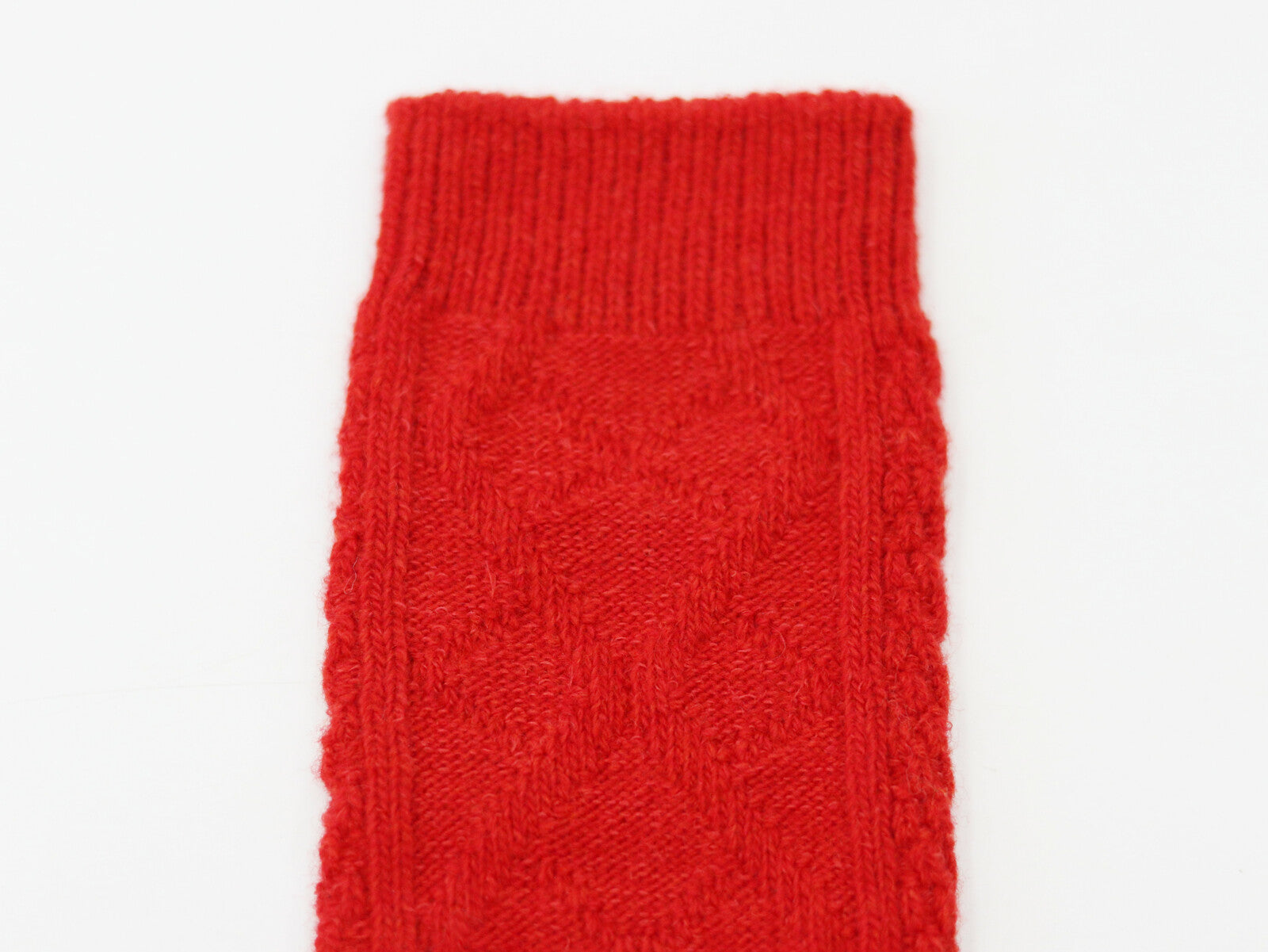ポルトガル製ウールソックスダイヤ編み