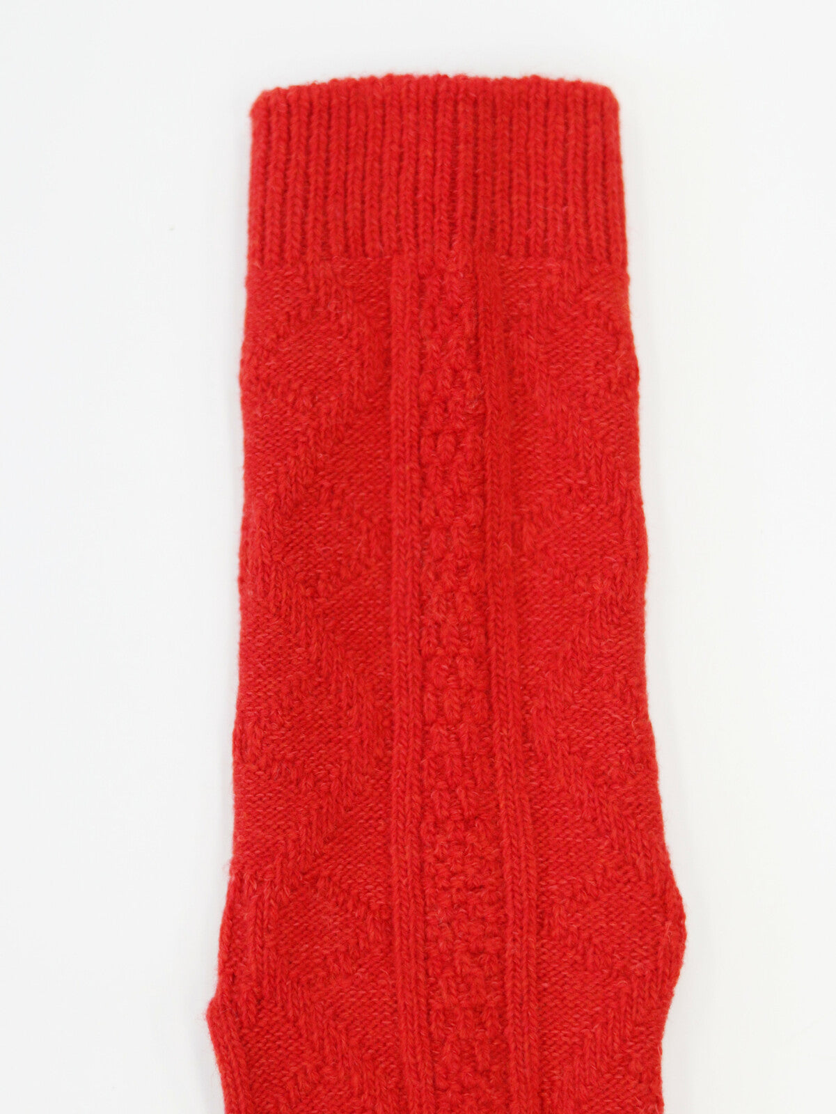ポルトガル製ウールソックスダイヤ編み