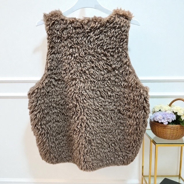 ノーカラープードルファージレベスト レディース【2025年秋冬新作】　