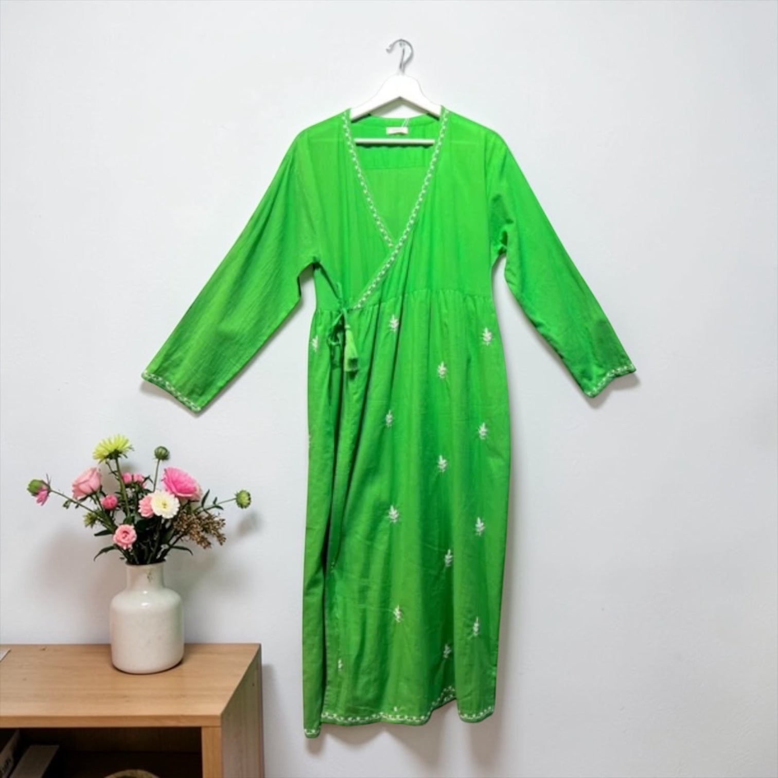 インド綿カシュール刺繍ワンピース