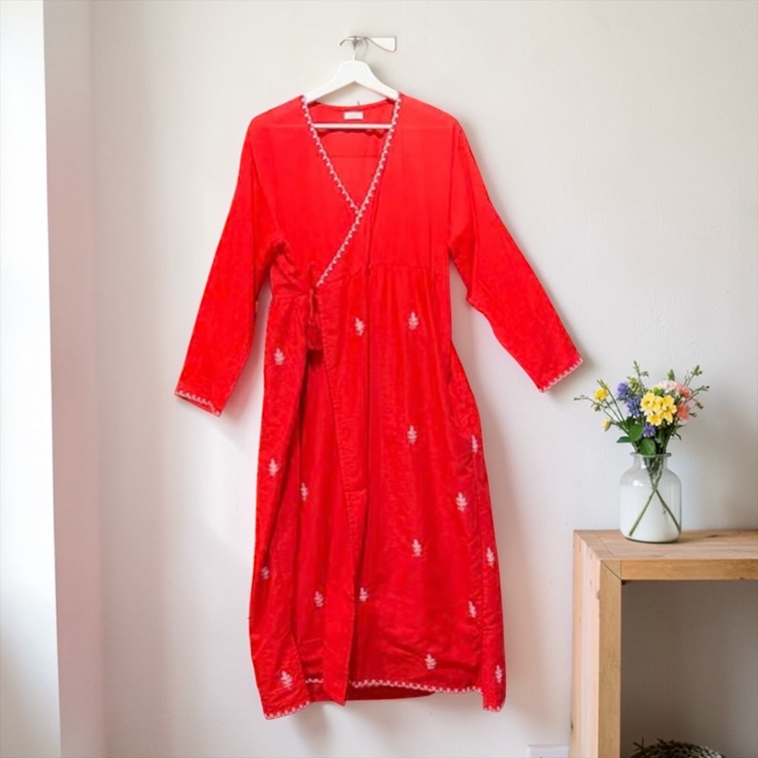 インド綿カシュール刺繍ワンピース