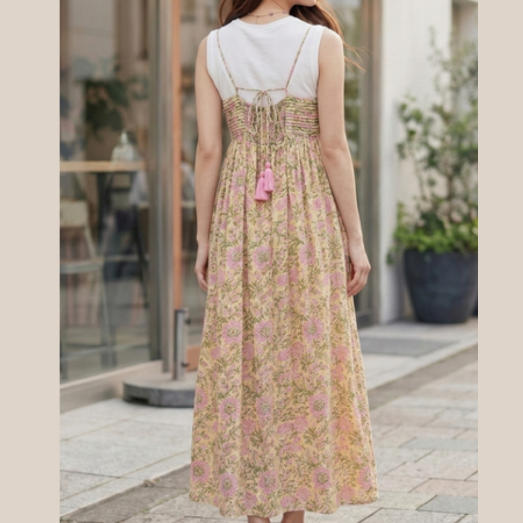 Preorder 2026 S/S インド綿ブロックプリント サマーワンピース｜軽やかに彩る大人リゾートワンピース（予約販売 5月末頃発送予定） ※クーポン割引はご利用いただけません