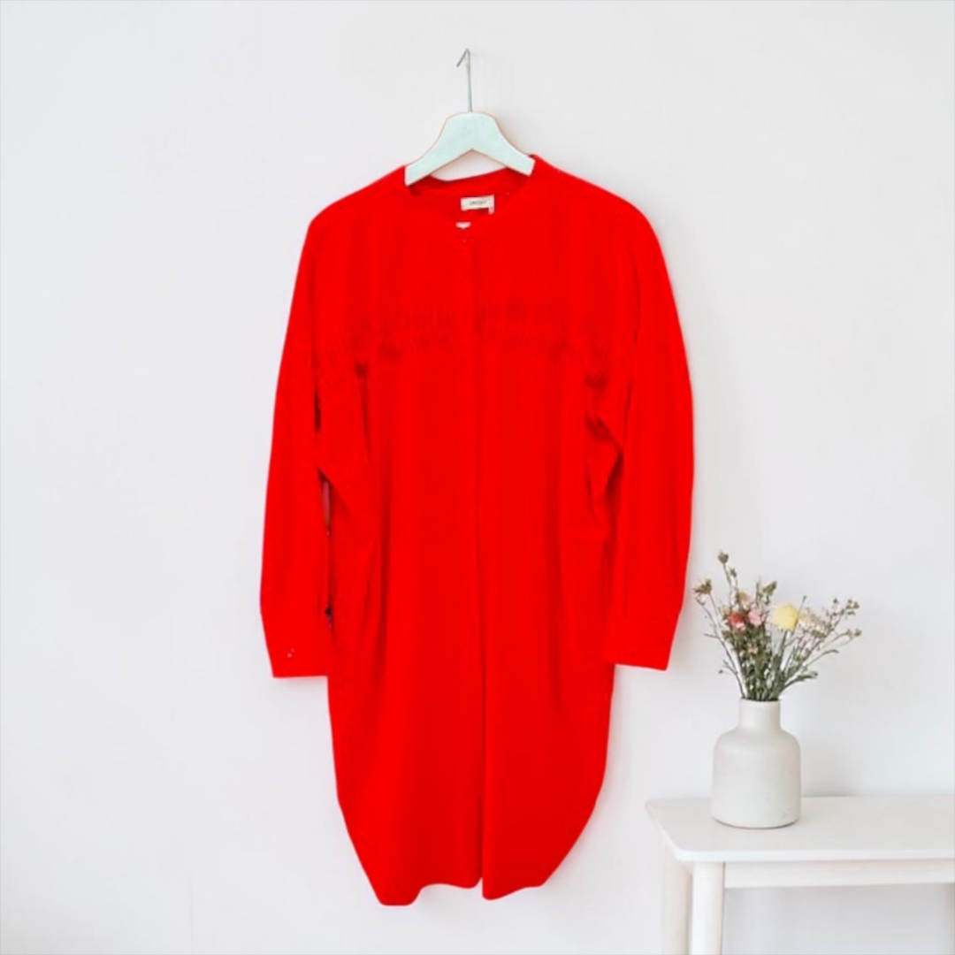 ギャザー チュニック ワンピース おしゃれ