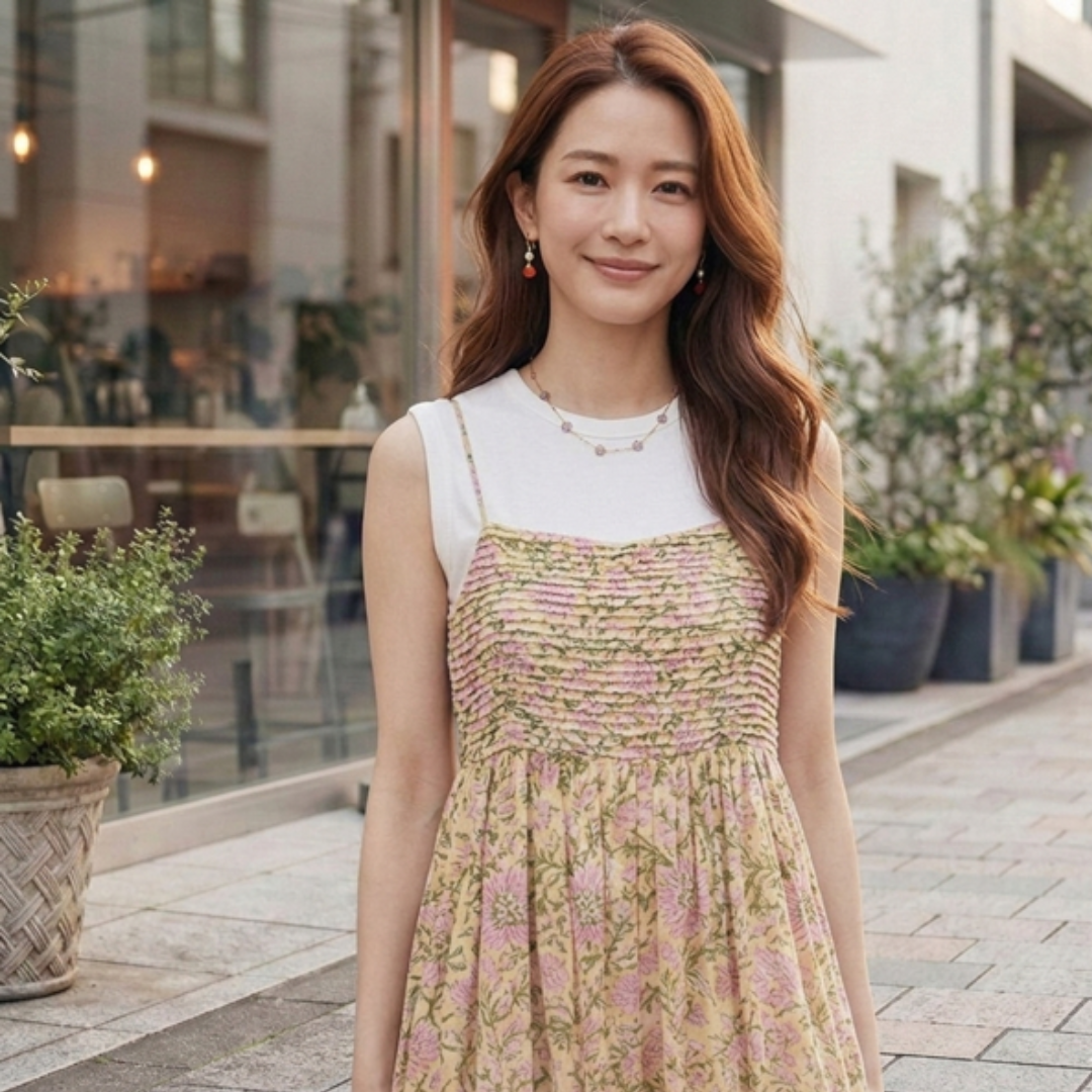 Preorder 2026 S/S インド綿ブロックプリント サマーワンピース｜軽やかに彩る大人リゾートワンピース（予約販売 5月末頃発送予定） ※クーポン割引はご利用いただけません