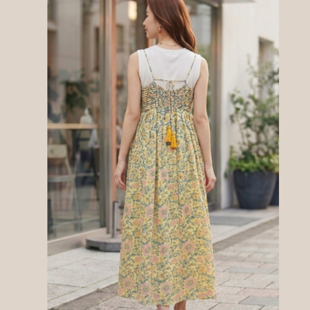 Preorder 2026 S/S インド綿ブロックプリント サマーワンピース｜軽やかに彩る大人リゾートワンピース（予約販売 5月末頃発送予定） ※クーポン割引はご利用いただけません