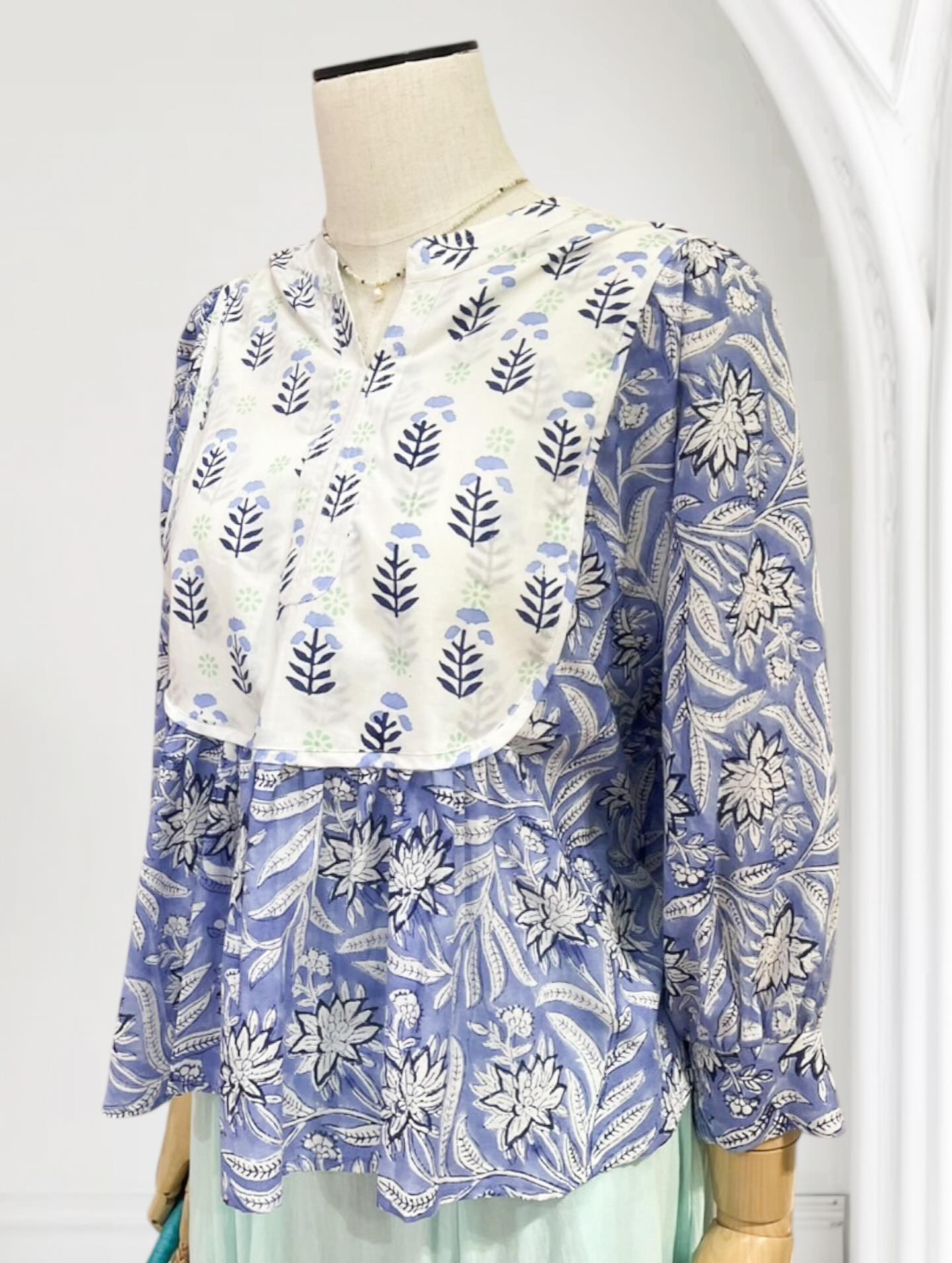 インド綿 ブラウス