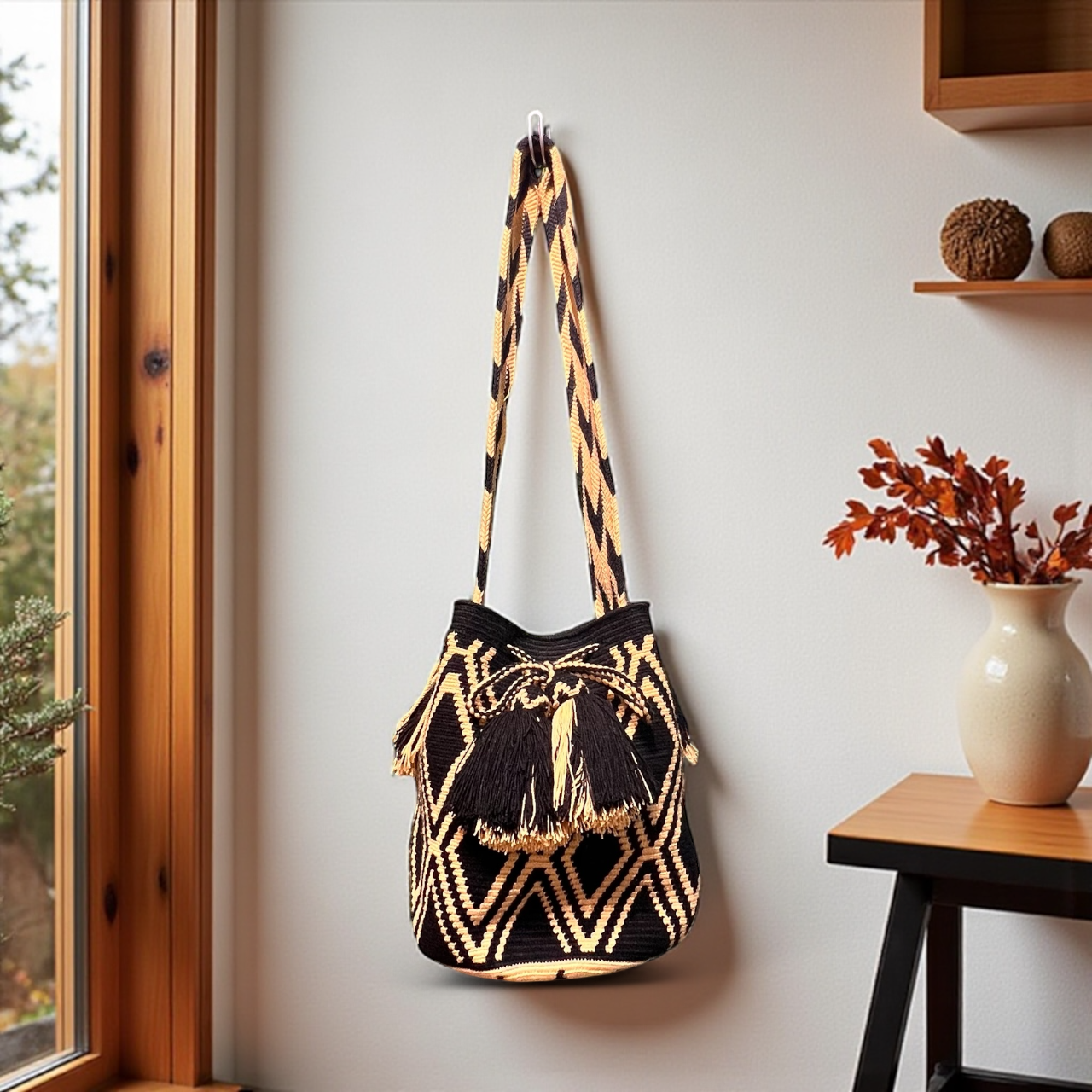 コロンビア製ワユーバッグ〈インナーポケット付き〉Wayuu Bag /L size