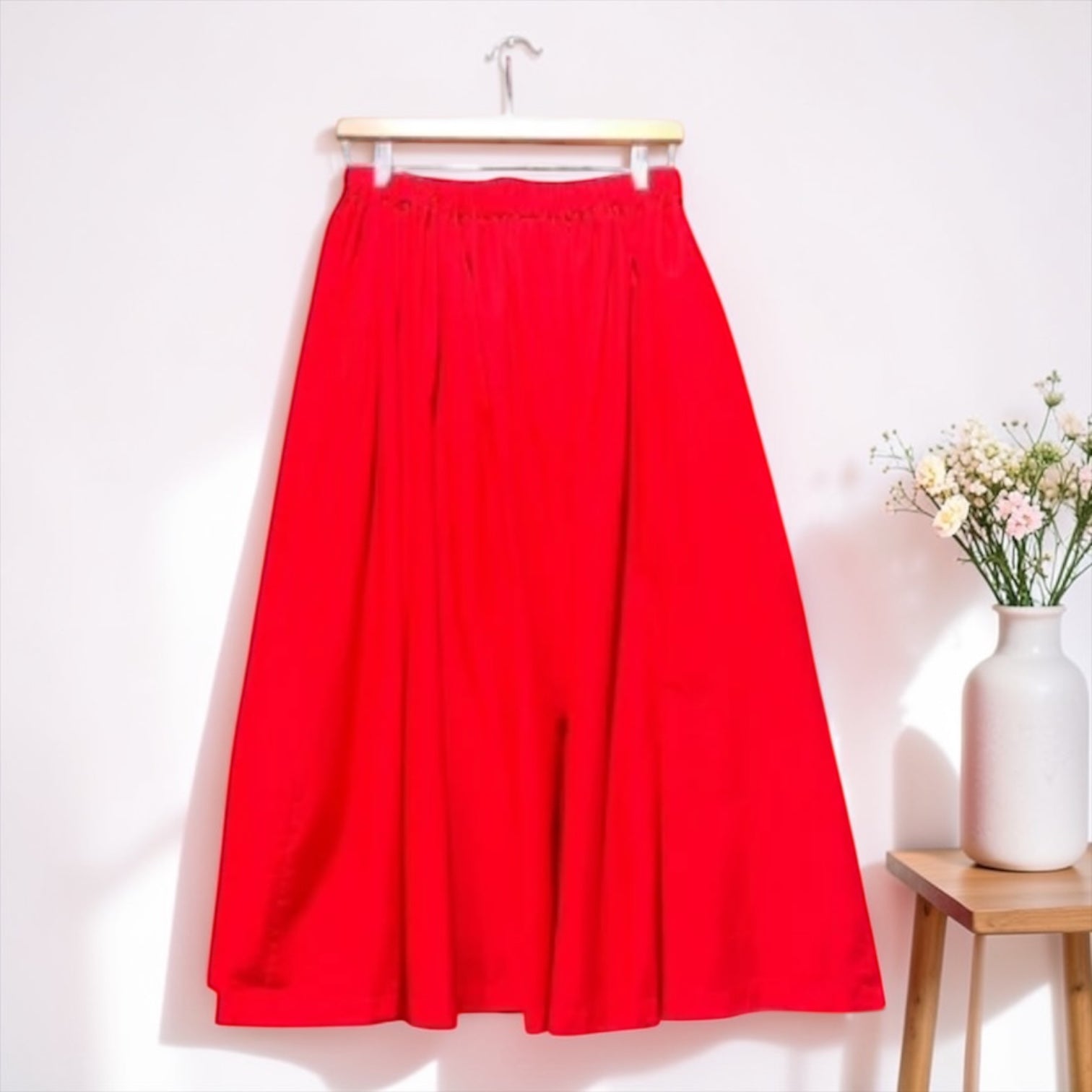 Preorder 2026 S/S. インド綿コットンボイル　タッセルフレアスカート（予約販売 5月中旬発送予定）