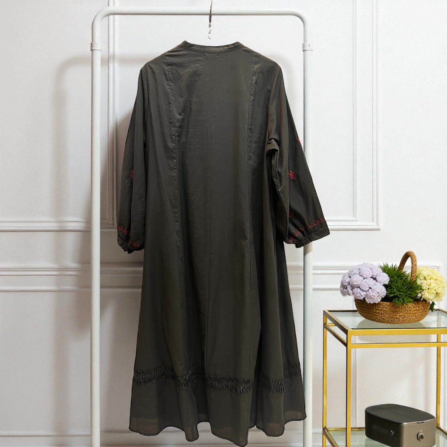 刺繍ワンピース  インド綿