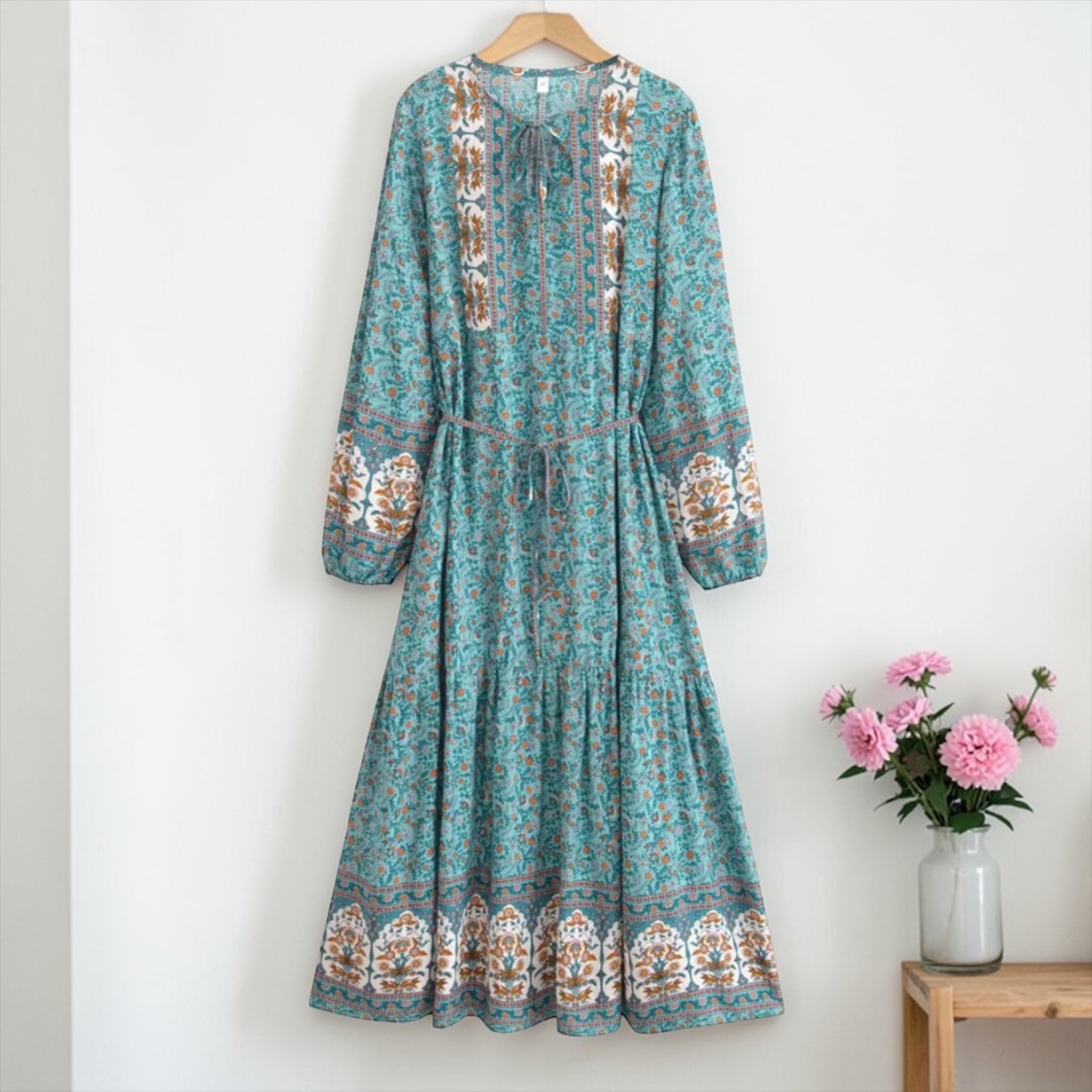 Preorder 2026 S/S  ボヘミアン フラワー ワンピース/ 3 色　 （予約販売 3月末頃発送予定）