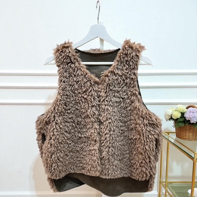 ノーカラープードルファージレベスト レディース【2025年秋冬新作】　