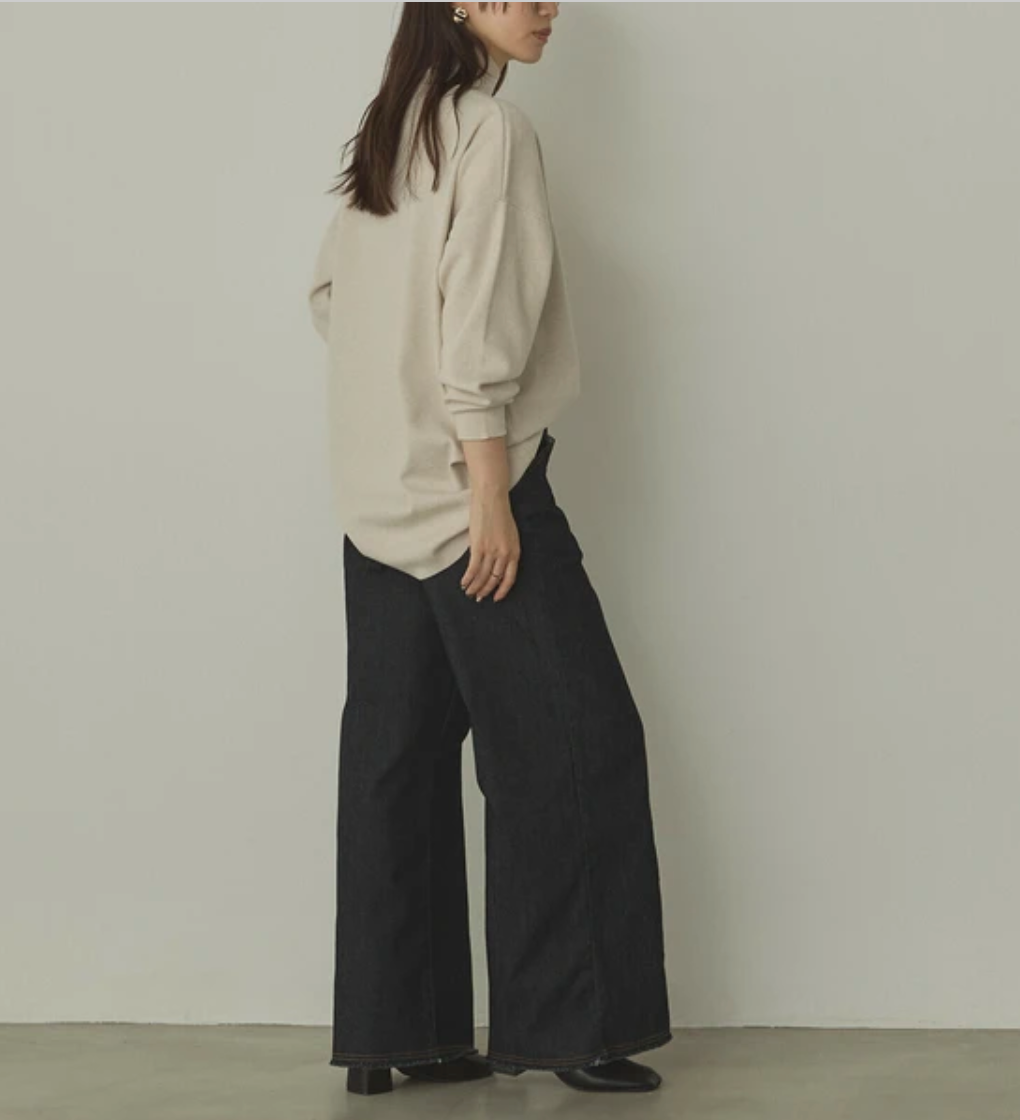 静電気防止 やわもちヤーン タートルドルマンニット 2025新作 秋冬