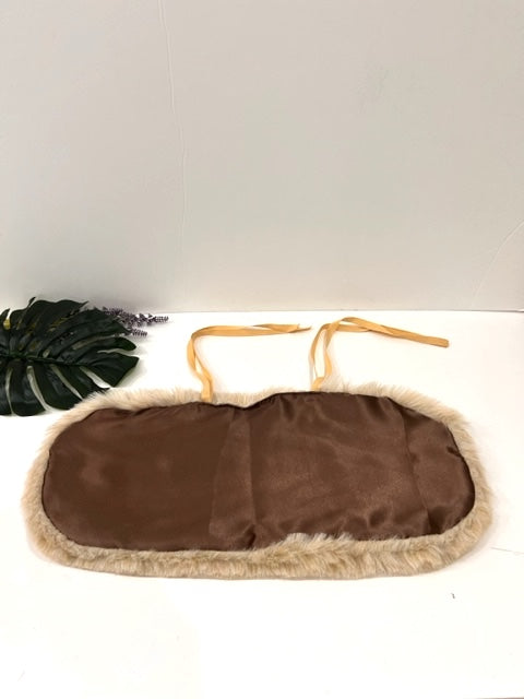 【秋冬カゴバッグ】Fur Bag Cover ファーバッグカバー L size