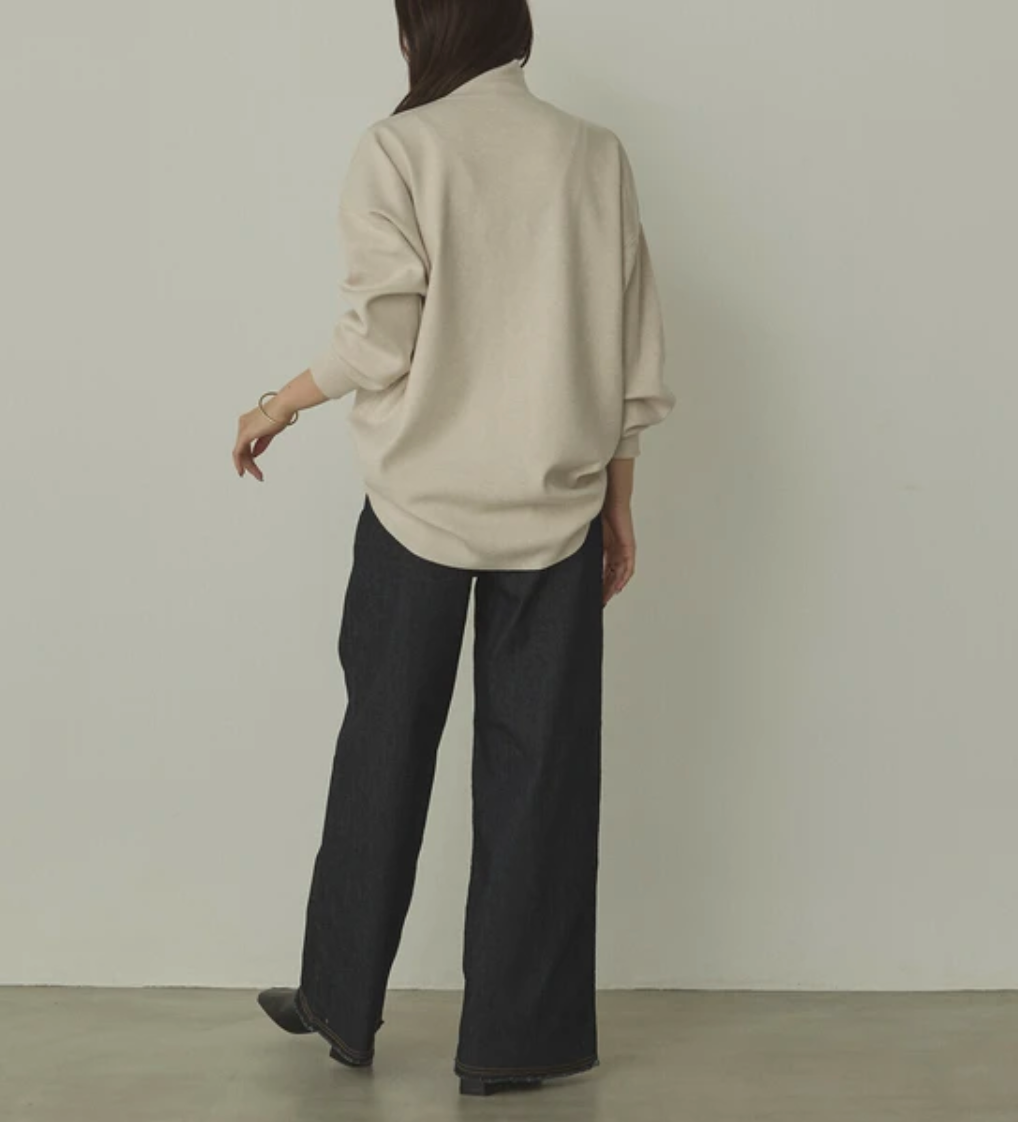 静電気防止 やわもちヤーン タートルドルマンニット 2025新作 秋冬