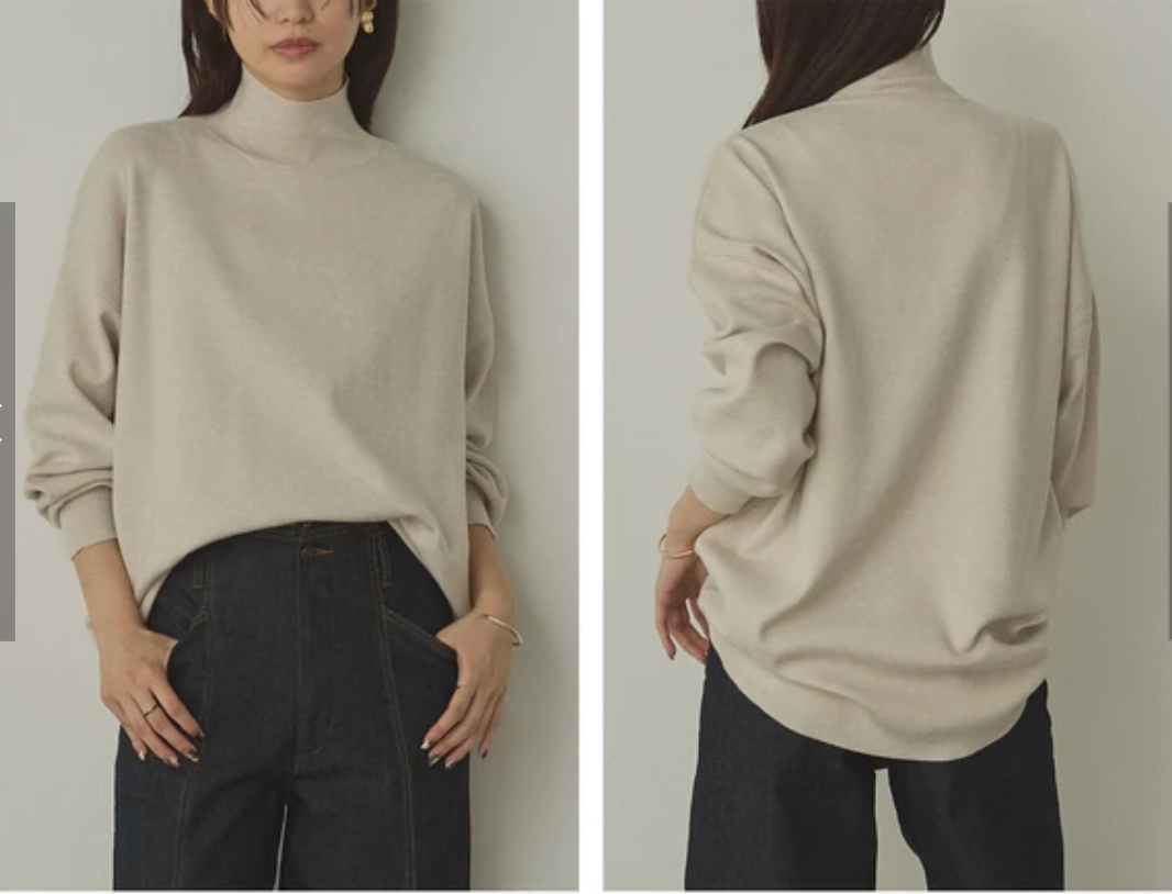 静電気防止 やわもちヤーン タートルドルマンニット 2025新作 秋冬