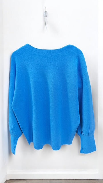 静電防止 やわもちヤーン ぽわん袖コクーンニット 2025新作 秋冬