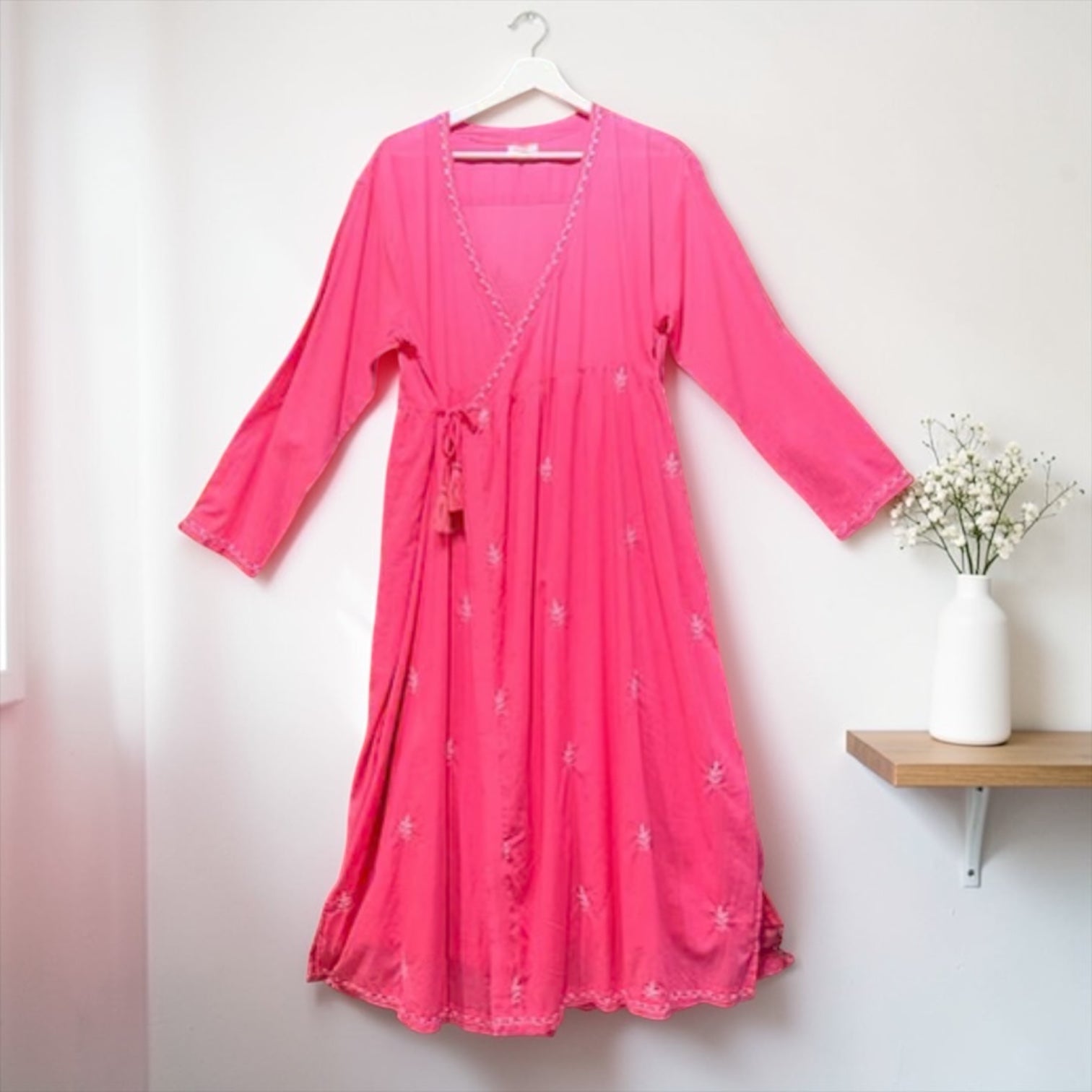 インド綿カシュール刺繍ワンピース