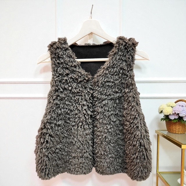 ノーカラープードルファージレベスト レディース【2025年秋冬新作】　