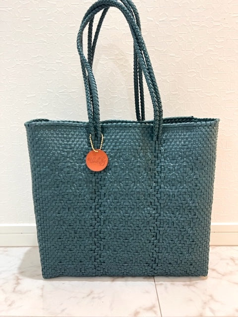メルカドバッグ 肩掛け,メルカドトートバッグ M4色/シンプル無地シリーズ