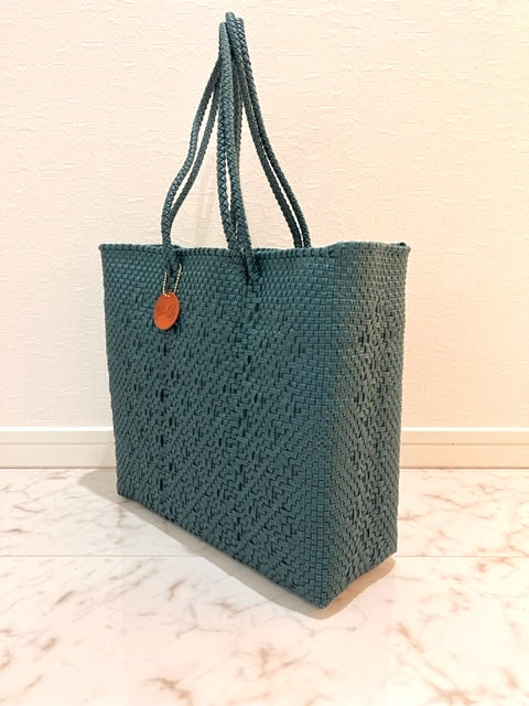 メルカドバッグ 肩掛け,メルカドトートバッグ M4色/シンプル無地シリーズ
