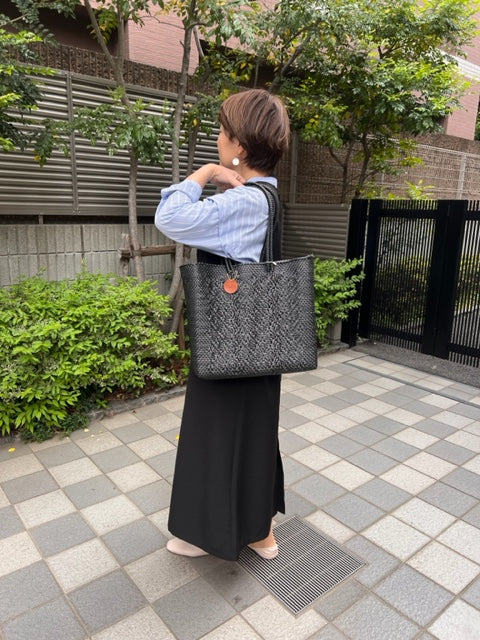 メルカドバッグ 肩掛け,メルカドトートバッグ M4色/シンプル無地シリーズ