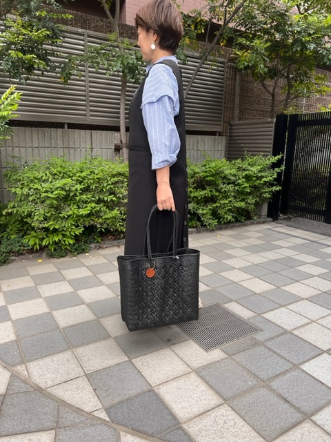 メルカドバッグ 肩掛け,メルカドトートバッグ M4色/シンプル無地シリーズ