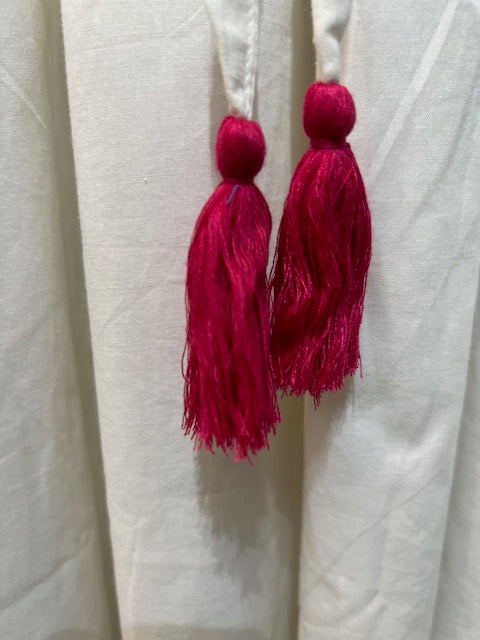 コットンボイル  胸刺繍ノースリーブワンピース  インド製