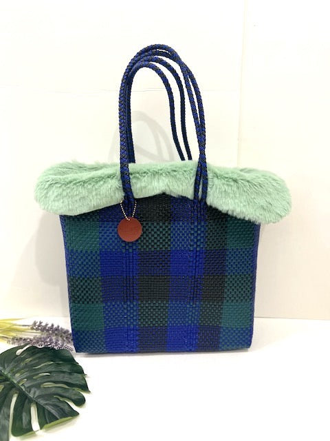 【秋冬カゴバッグ】Fur Bag Cover ファーバッグカバー L size