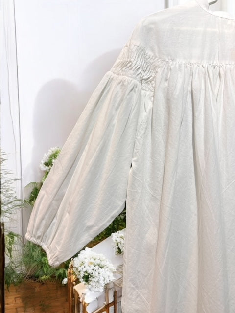 コットンボイル ピンタックブラウス 2025新作 S/S インド製