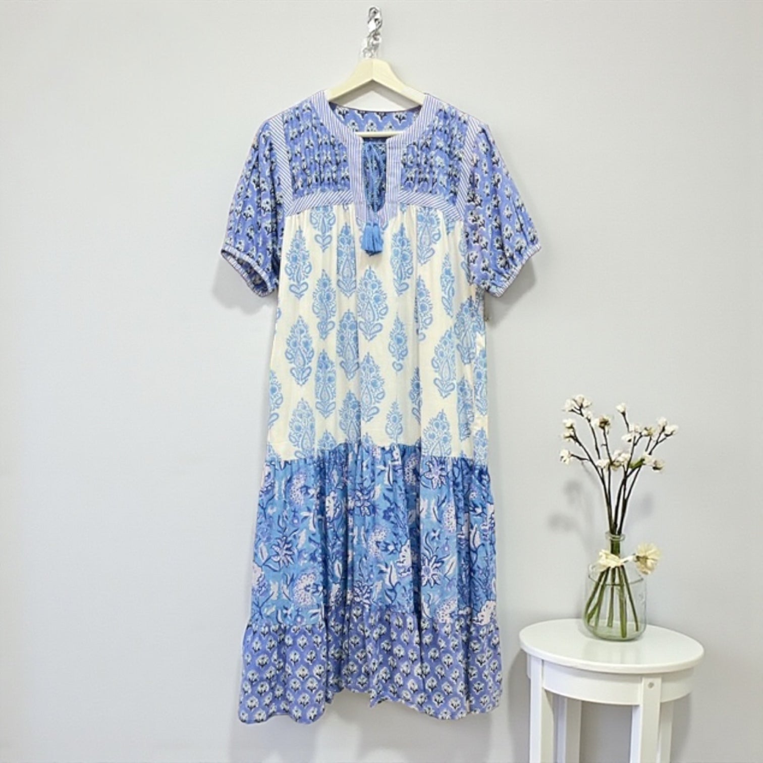 UNIQKYオリジナル インドコットンサマードレス