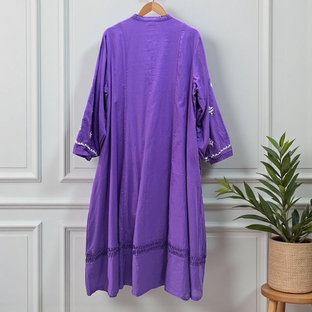 刺繍ワンピース  インド綿