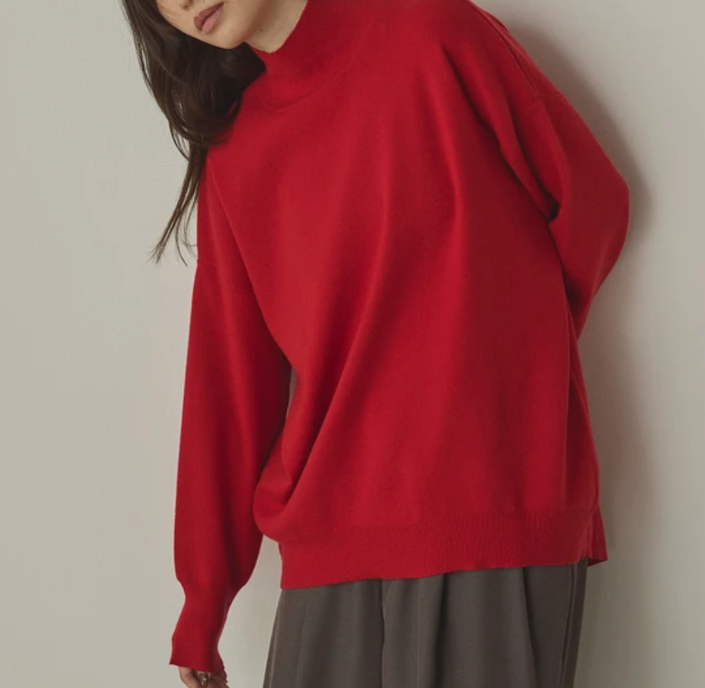 静電気防止 やわもちヤーン タートルドルマンニット 2025新作 秋冬