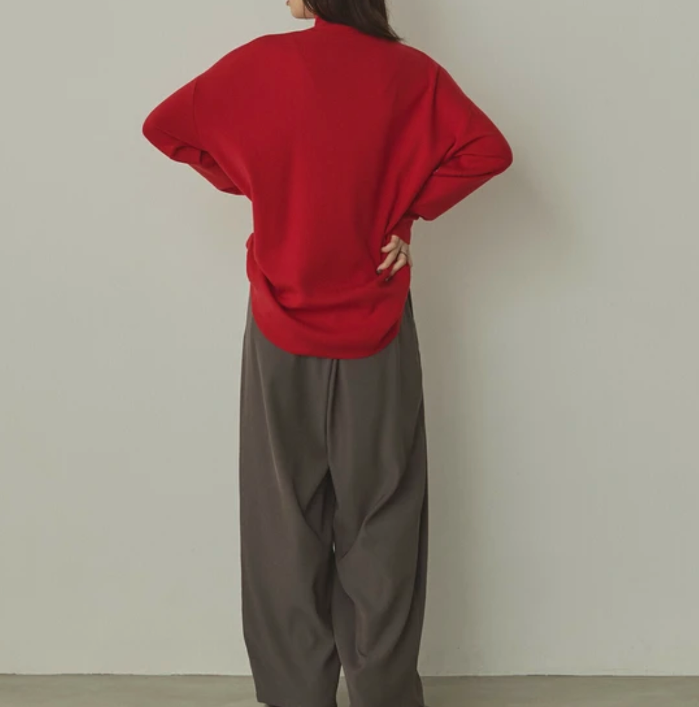 静電気防止 やわもちヤーン タートルドルマンニット 2025新作 秋冬