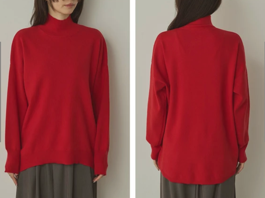 静電気防止 やわもちヤーン タートルドルマンニット 2025新作 秋冬