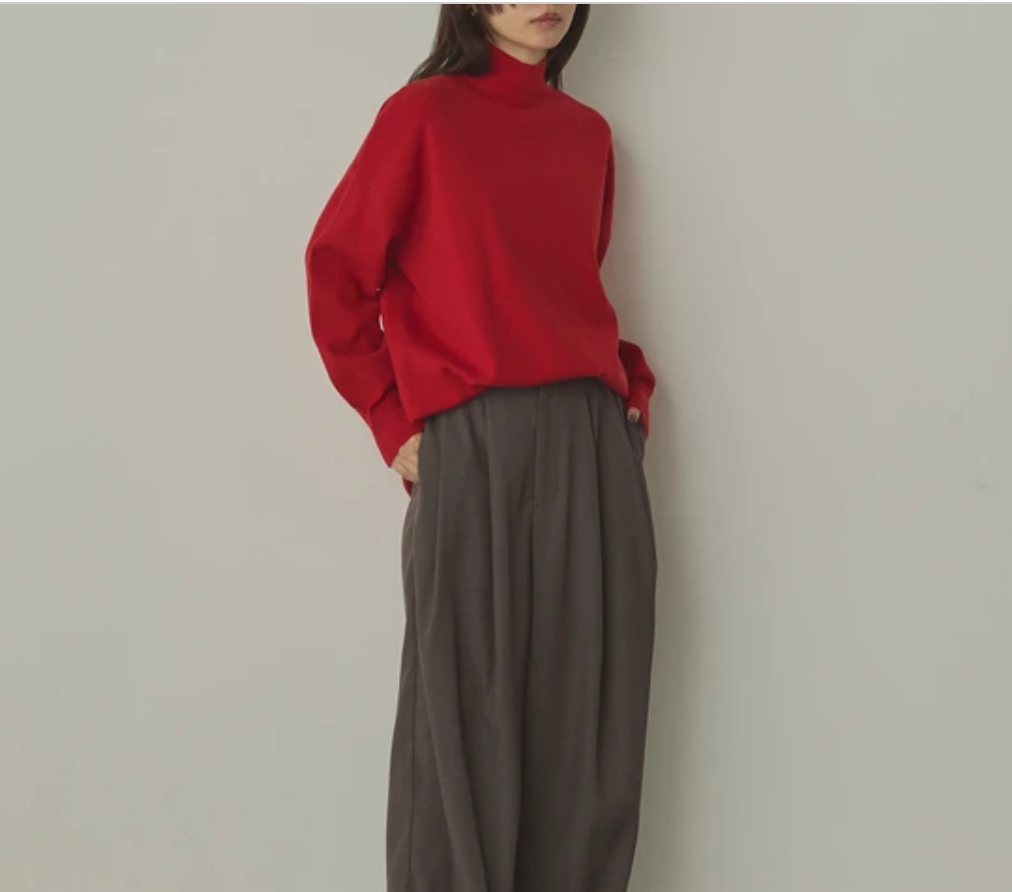 静電気防止 やわもちヤーン タートルドルマンニット 2025新作 秋冬