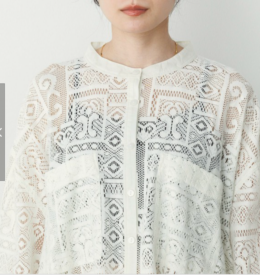 レース シャツ 2025新作 S/S インド製