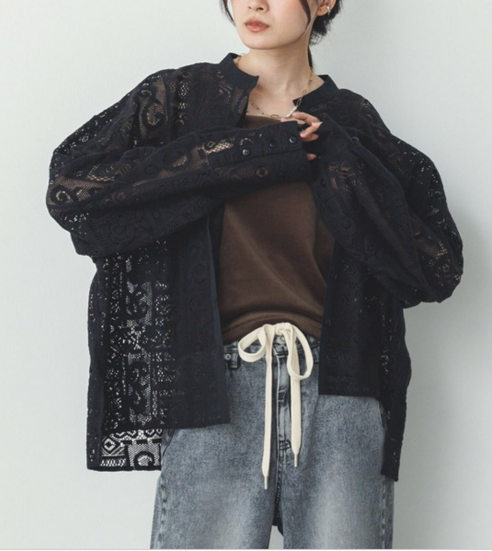 レース シャツ 2025新作 S/S インド製