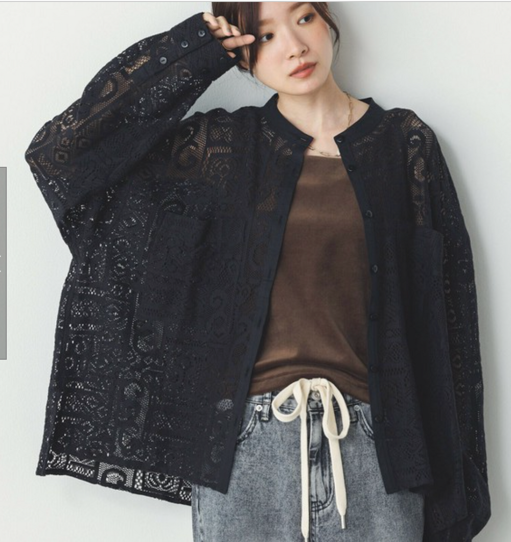 レース シャツ 2025新作 S/S インド製