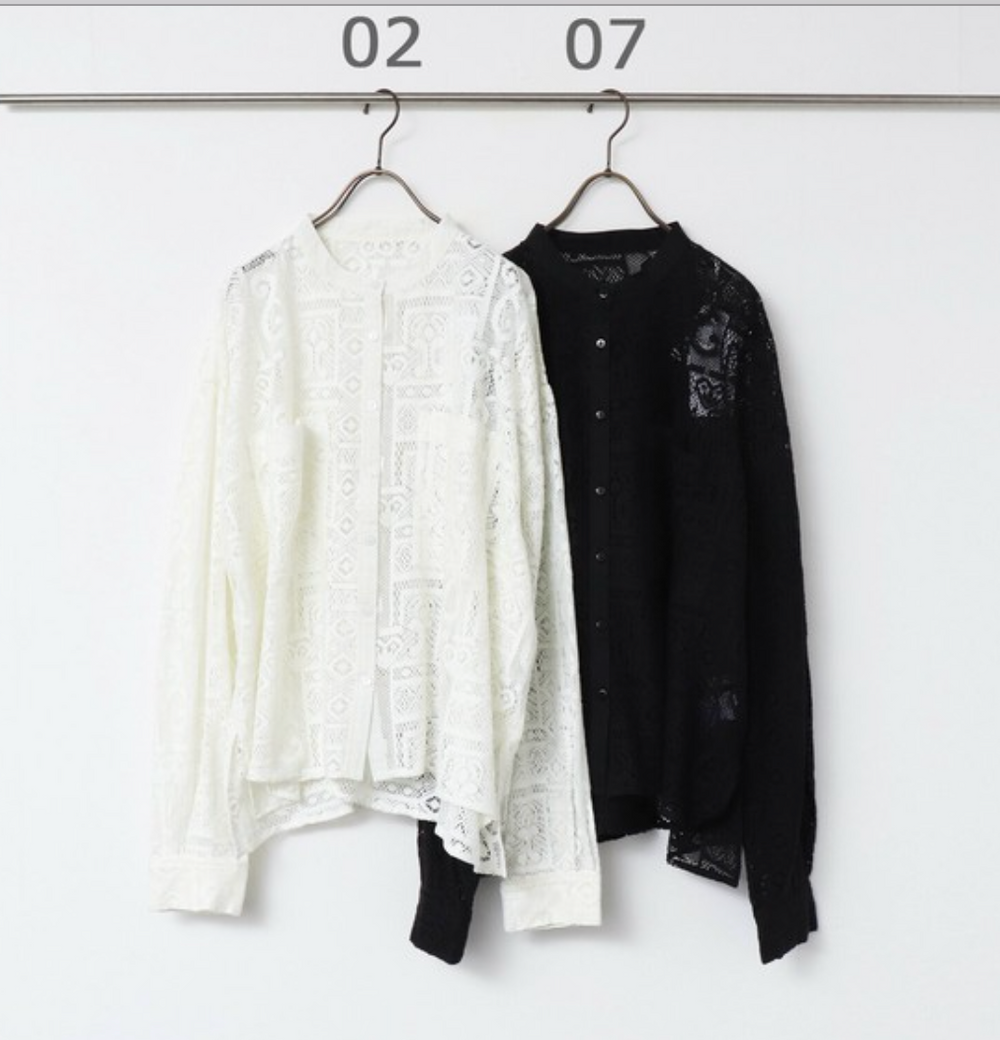 レース シャツ 2025新作 S/S インド製