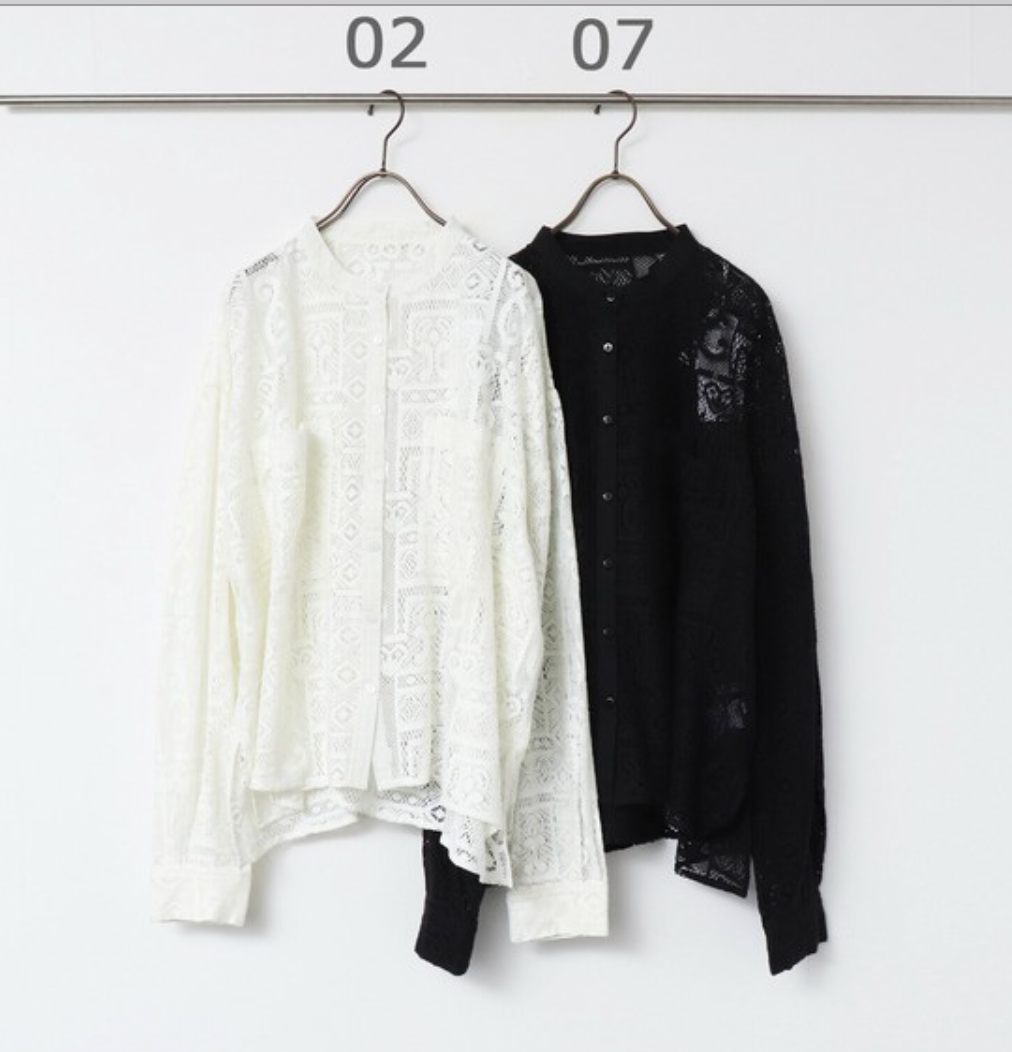 レース シャツ 2025新作 S/S インド製