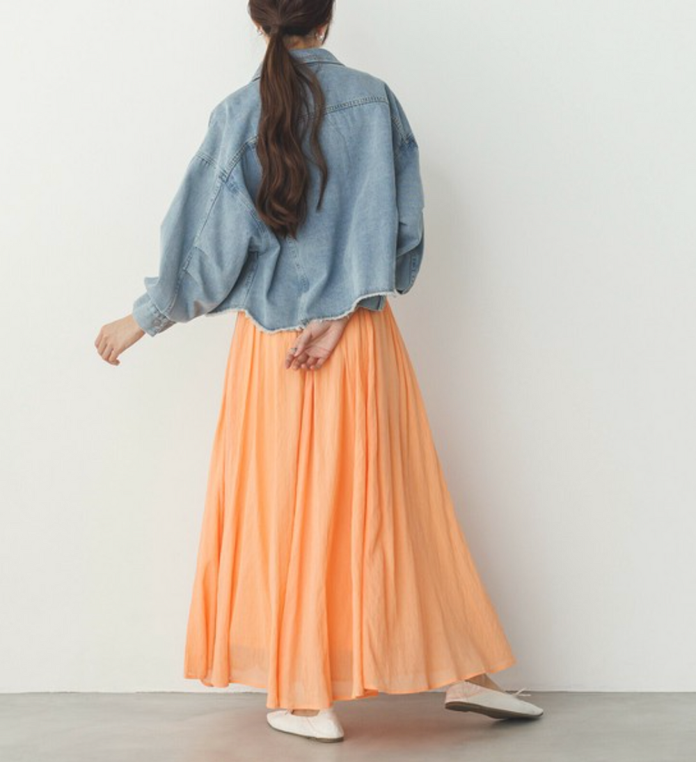 ハイツイストシアー マキシフレアスカート 2025 新作 S/S