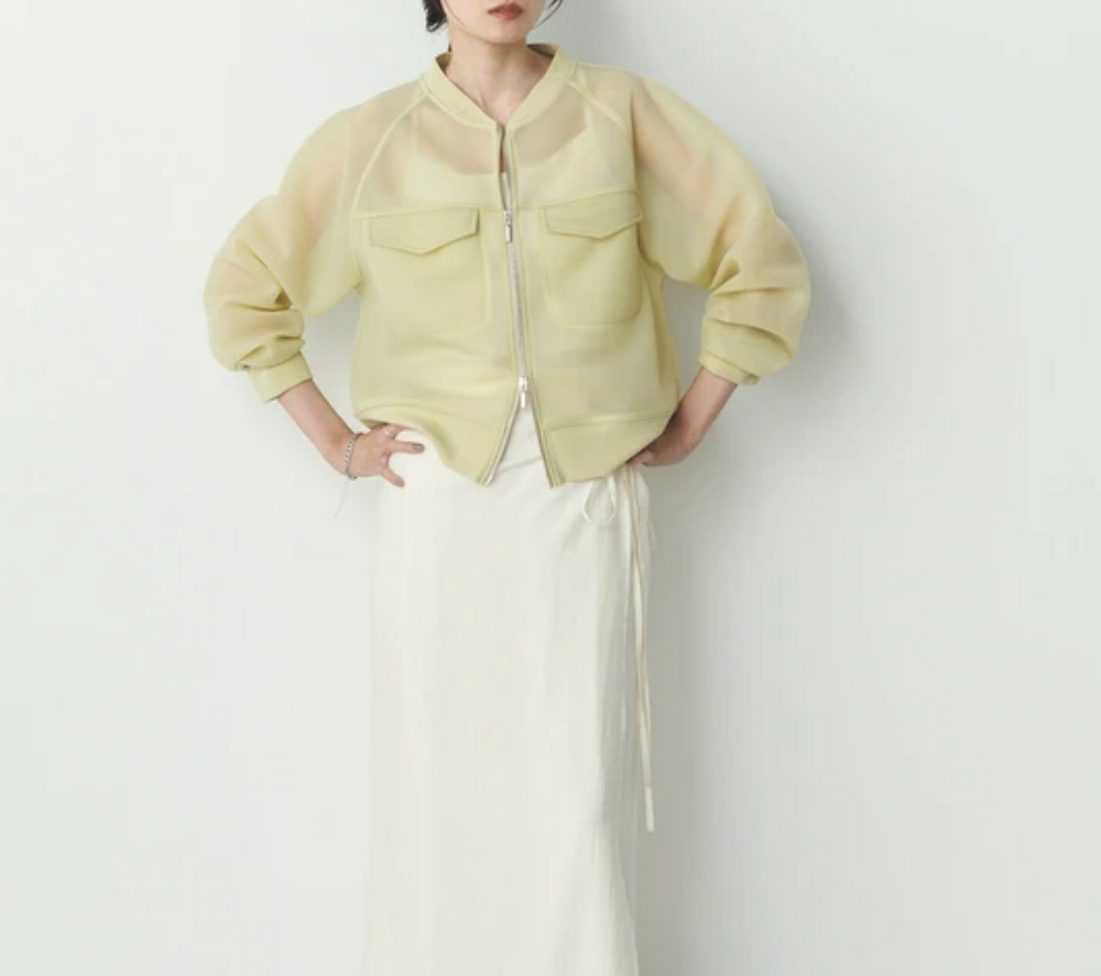 シアーダンボール ダブルジップアップ ブルゾン 2025新作 S/S