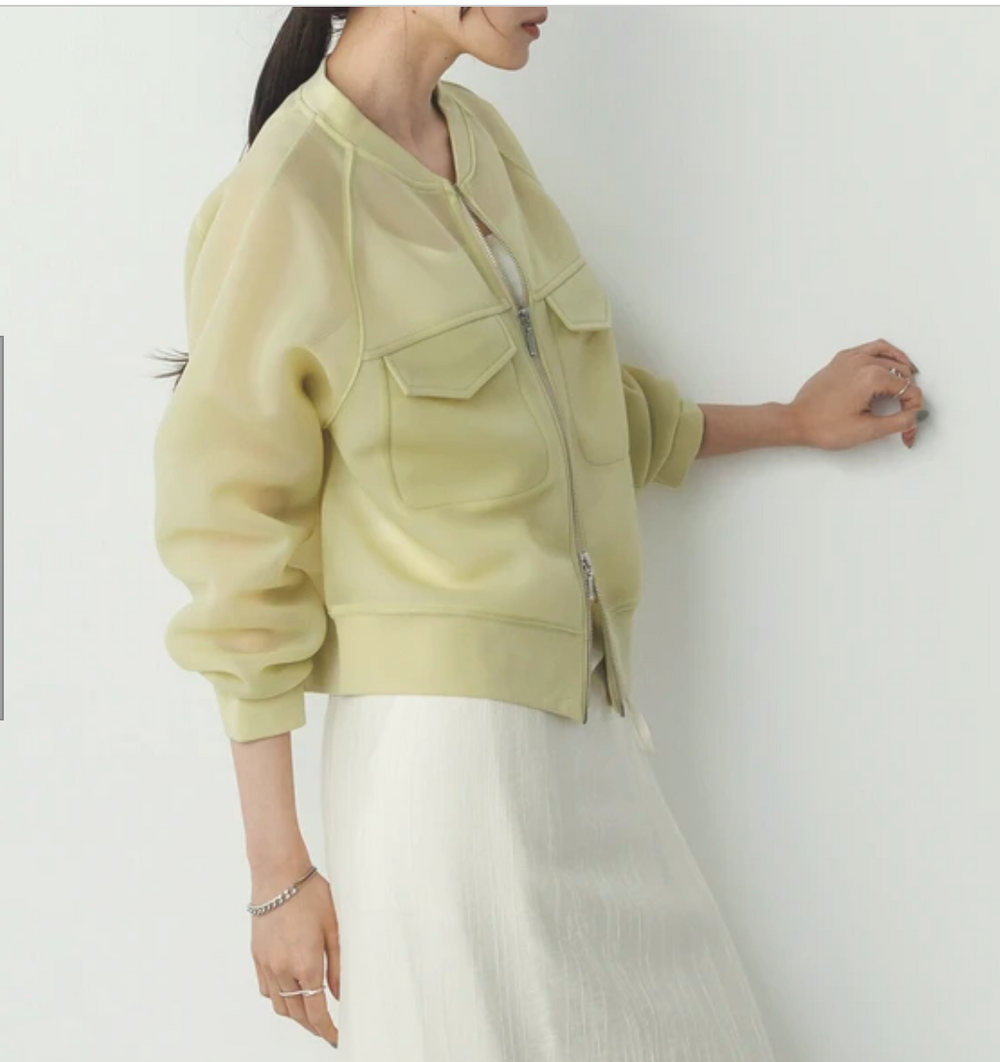 シアーダンボール ダブルジップアップ ブルゾン 2025新作 S/S