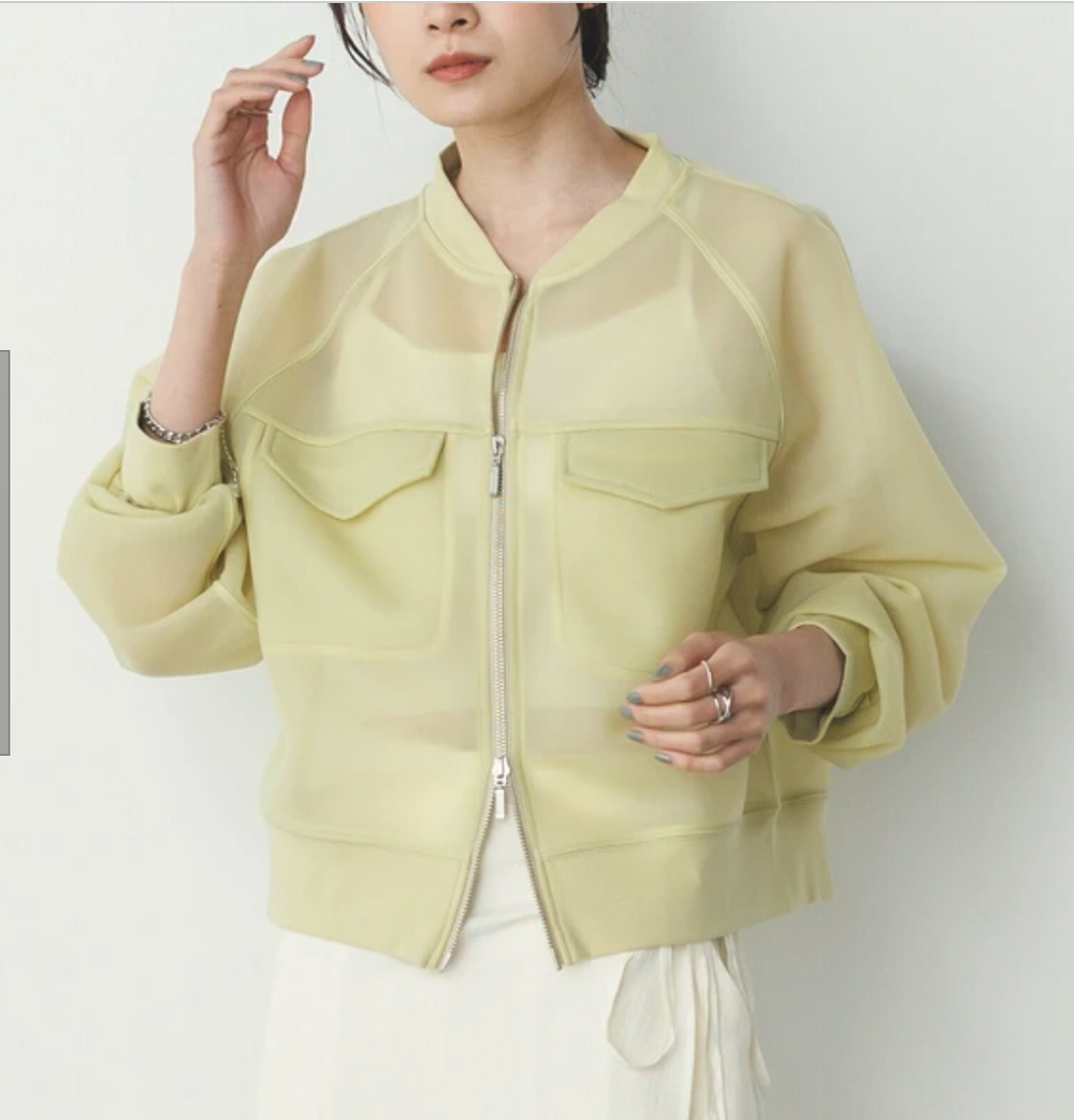 シアーダンボール ダブルジップアップ ブルゾン 2025新作 S/S