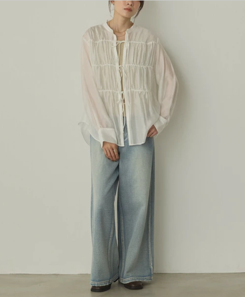 シアードビー織り シャーリングシャツ 2025新作 A/W