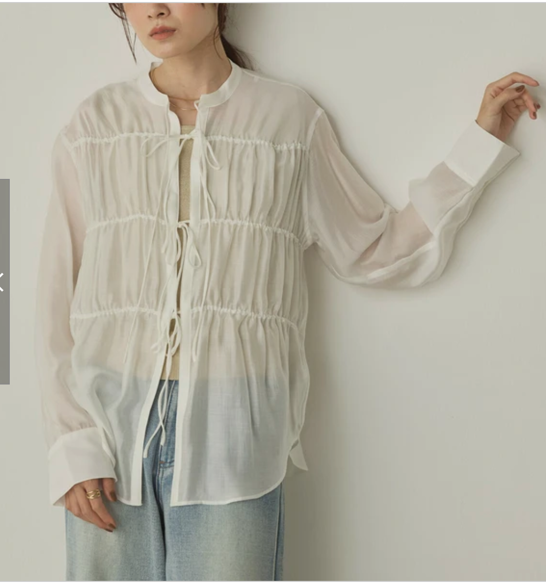 シアードビー織り シャーリングシャツ 2025新作 A/W