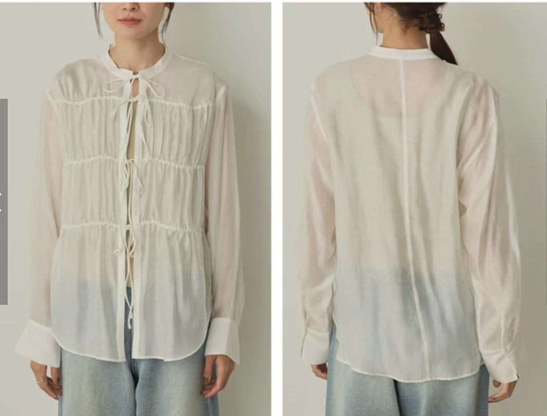 シアードビー織り シャーリングシャツ 2025新作 A/W