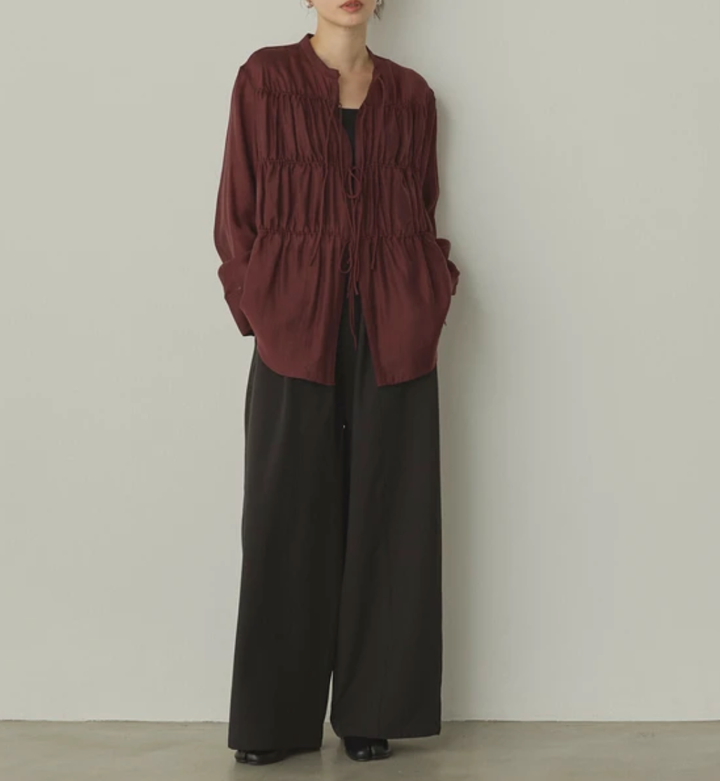 シアードビー織り シャーリングシャツ 2025新作 A/W