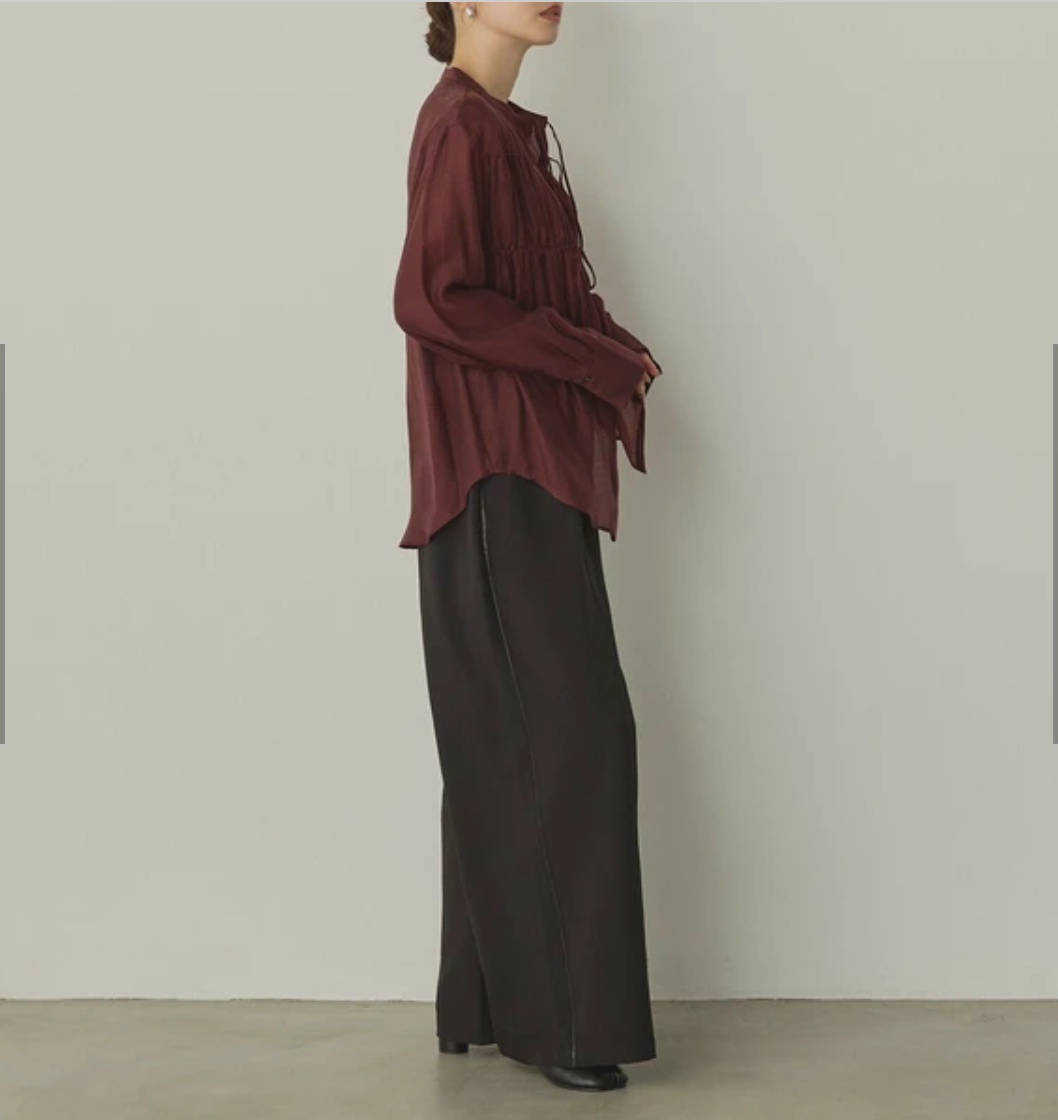 シアードビー織り シャーリングシャツ 2025新作 A/W